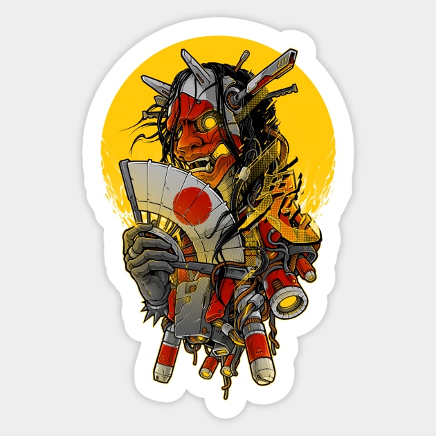 HANNYA MECHA Sticker by BlackoutBrother